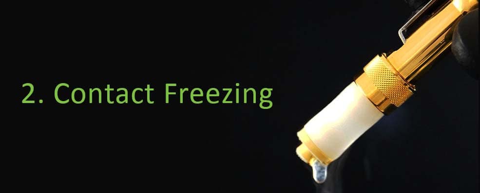 CryOmega vet contact freezing method