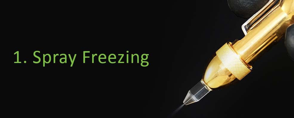 CryOmega vet spray freezing method