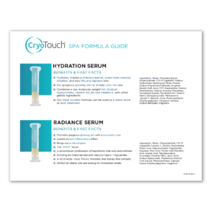 MAR-151 CryoTouch Formula Guide